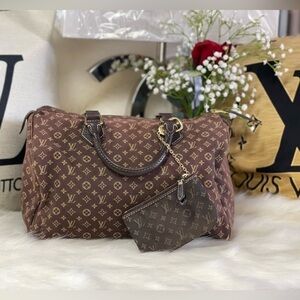 LOUIS VUITTON BUNDLE!  SPEEDY 30 MONOGRAM MINILIN & POCHETTE COIN CASE SET